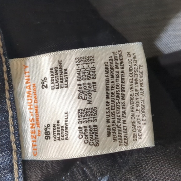 Citizens of Humanity Straight Leg SID Denim Jeans Distressed Med Wash men  30 - Picture 5 of 9